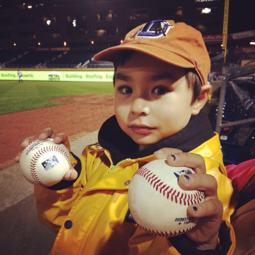 Isaac with Foul Balls